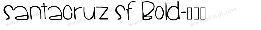 SantaCruz SF Bold字体转换